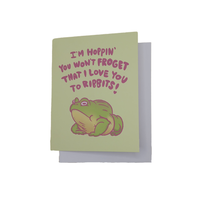 Love You To Ribbits Card