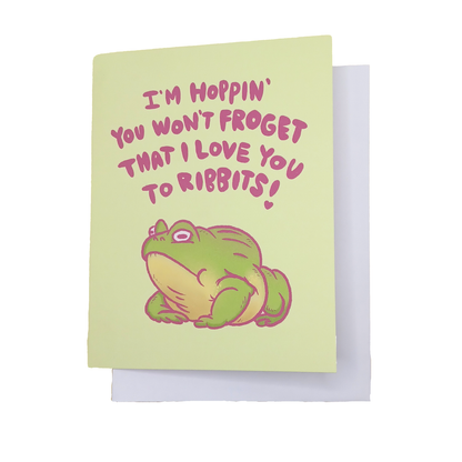 Love You To Ribbits Card