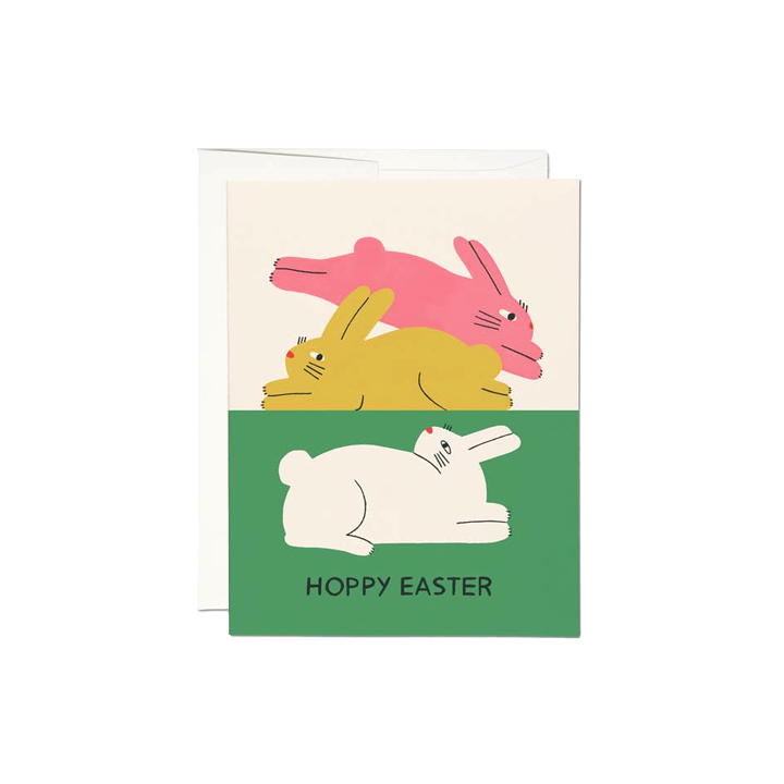 Colorful Bunnies Easter Card