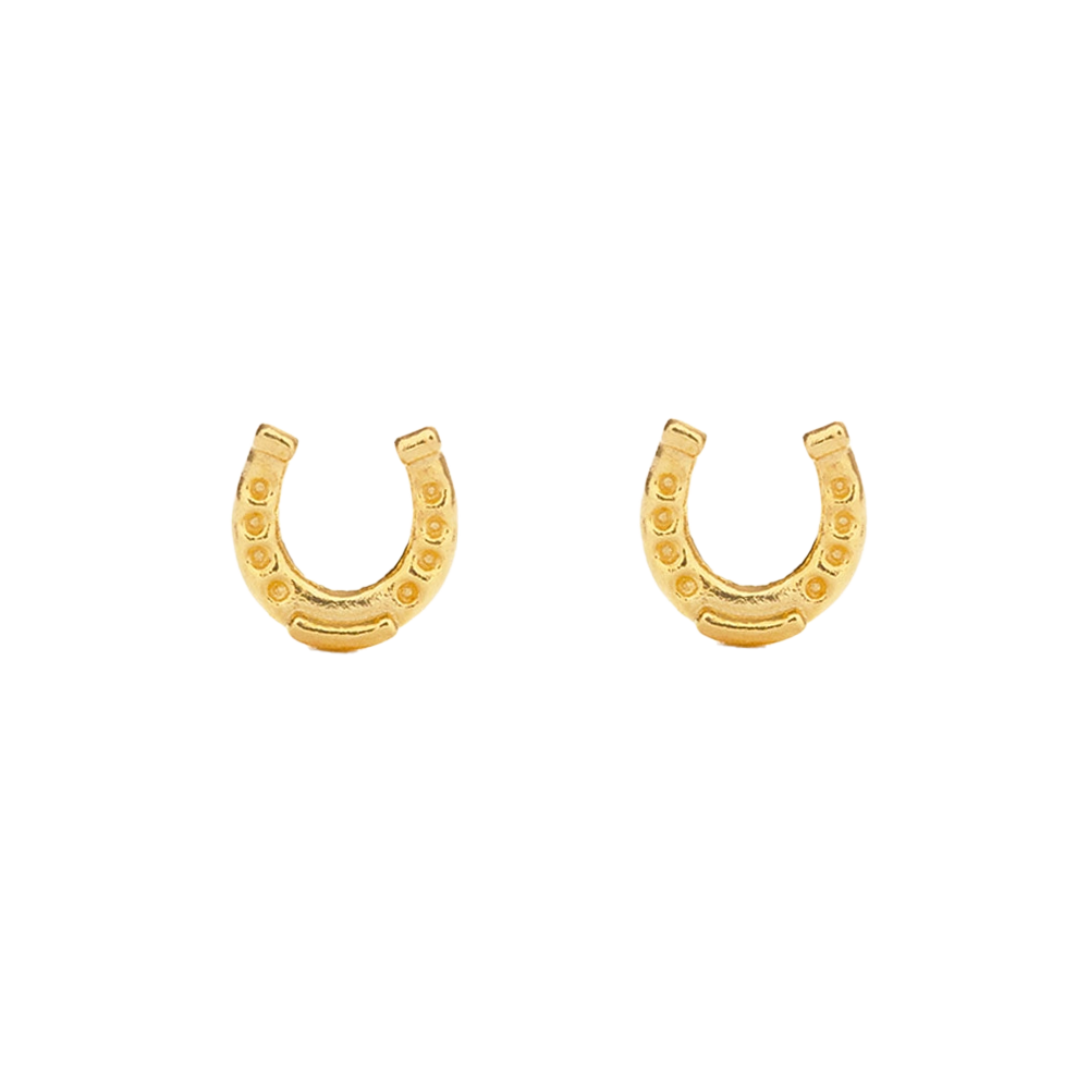 Tiny Horseshoe Post Earrings