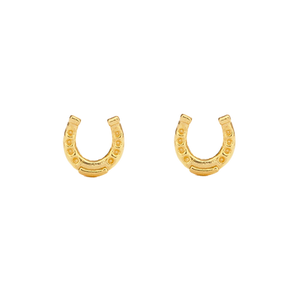 Tiny Horseshoe Post Earrings