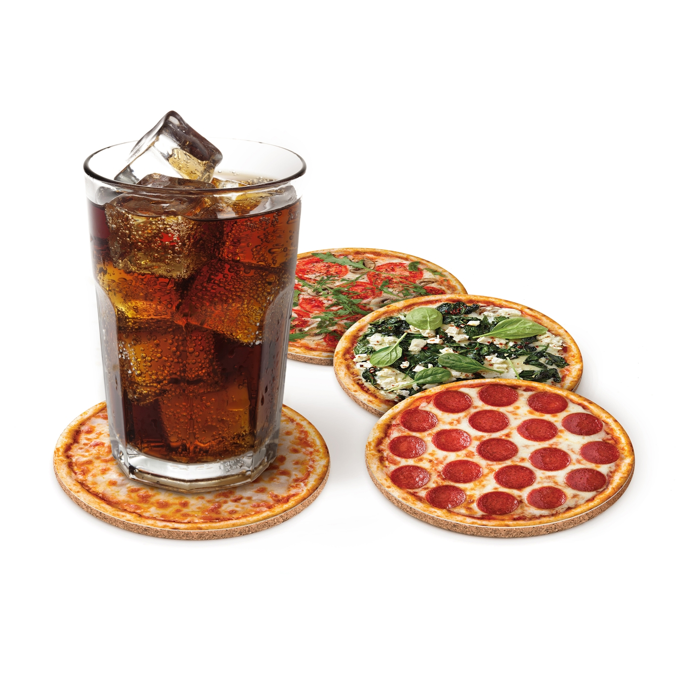 Hot and Fresh Pizza Coasters