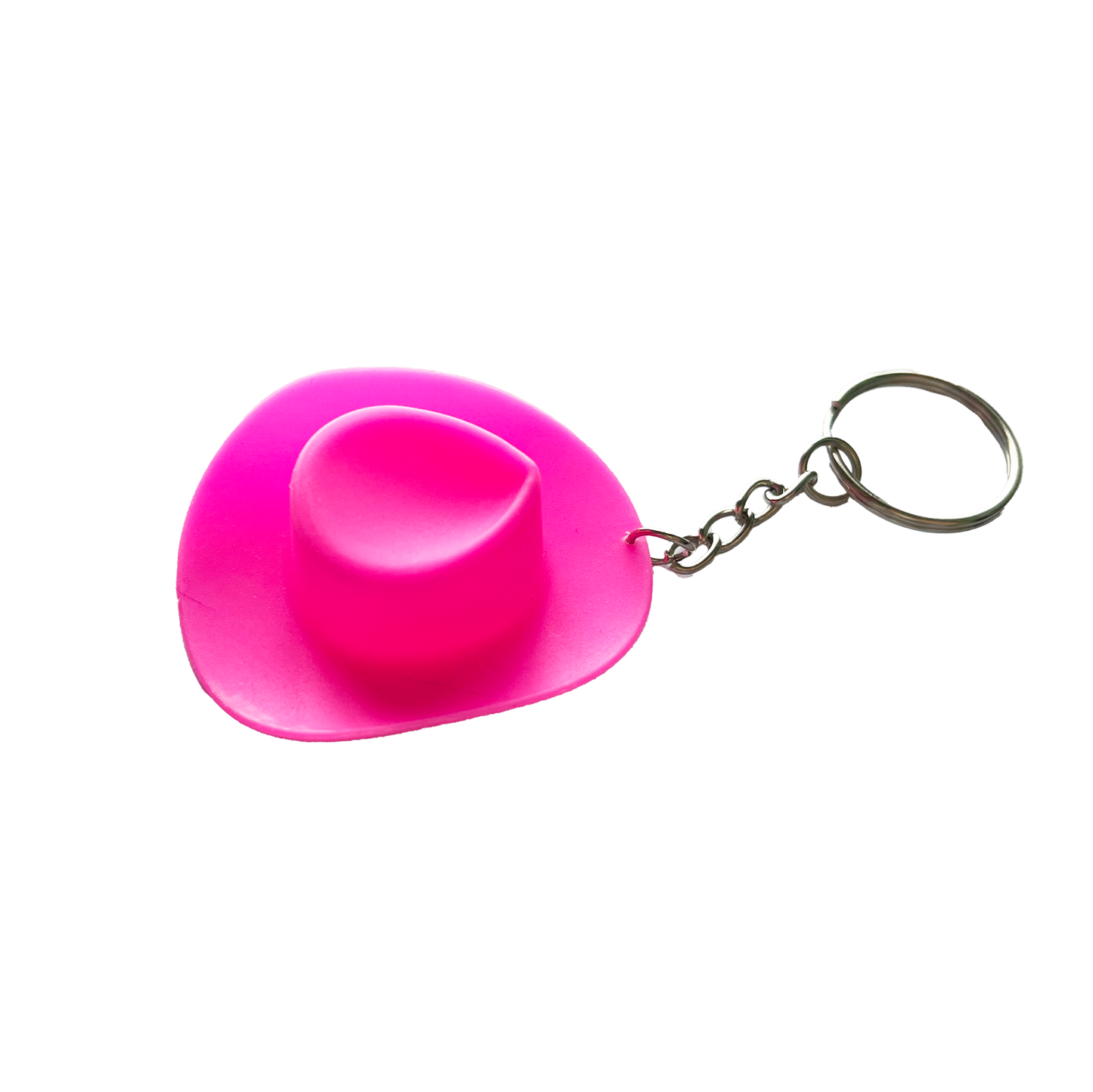 Hot Pink Cowboy Hat Keychain