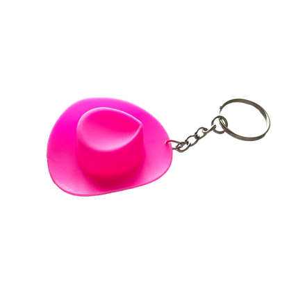 Hot Pink Cowboy Hat Keychain