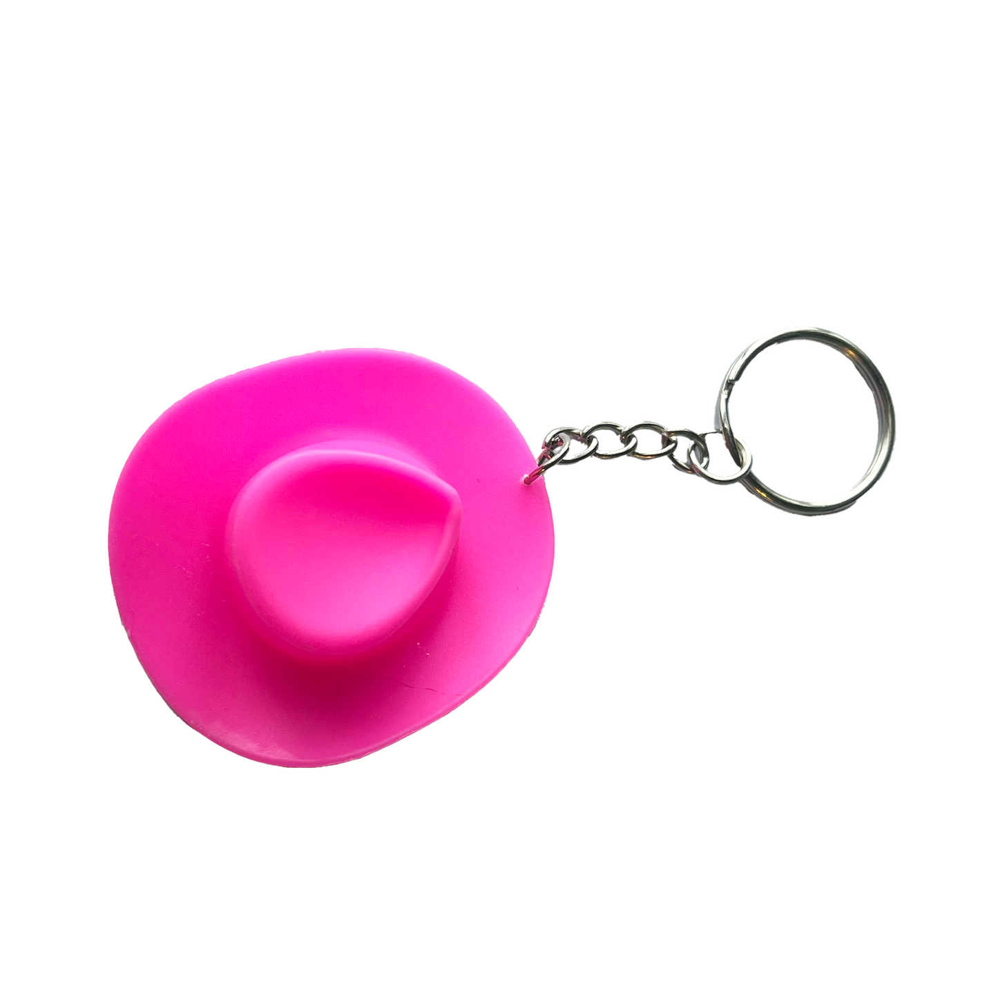 Hot Pink Cowboy Hat Keychain