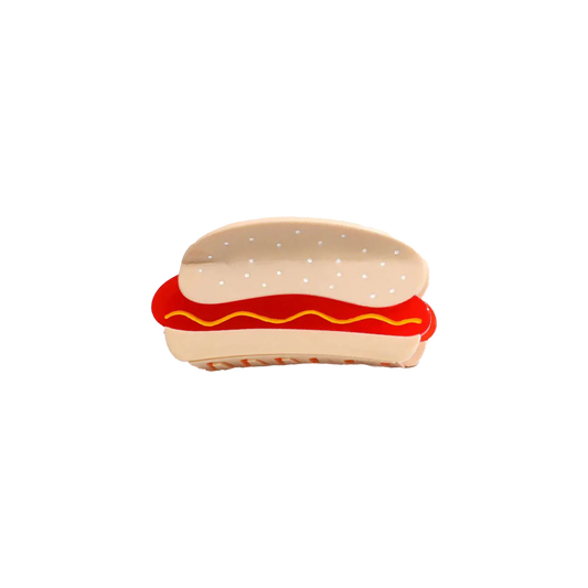 Large Hot Dog Hair Claw Clip