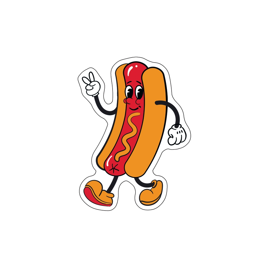 Hot Dog Guy Sticker