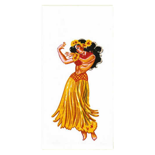 Hula Retro Flour Sack Kitchen Towel