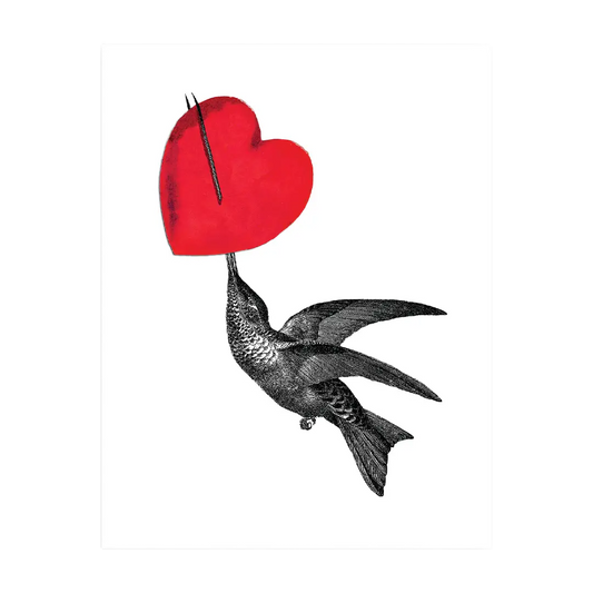 Hummingbird Heart Greeting Card