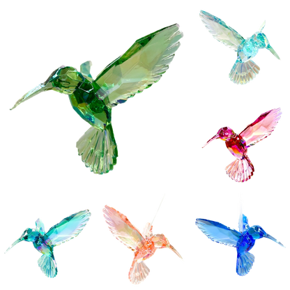 Opalescent Acrylic Hummingbirds