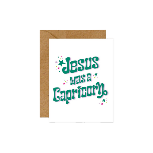 Jesus Was A Capricorn Holiday Card