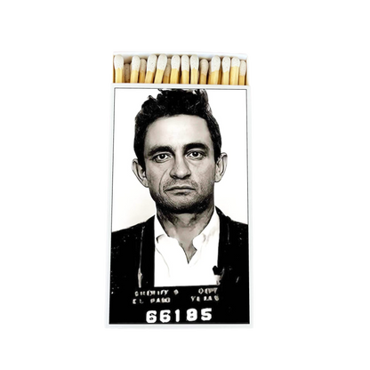 Johnny Cash Mug Shot 4 Inch Matches