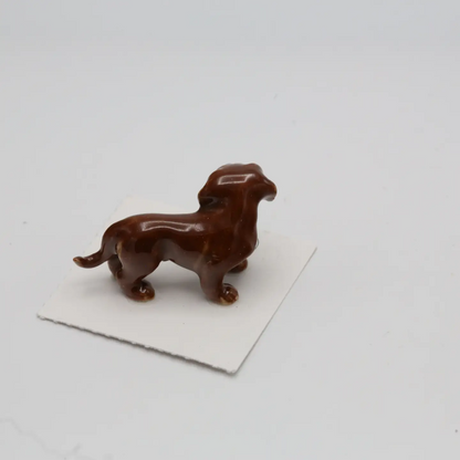 "Julie" Red Dachsund Porcelain Miniature