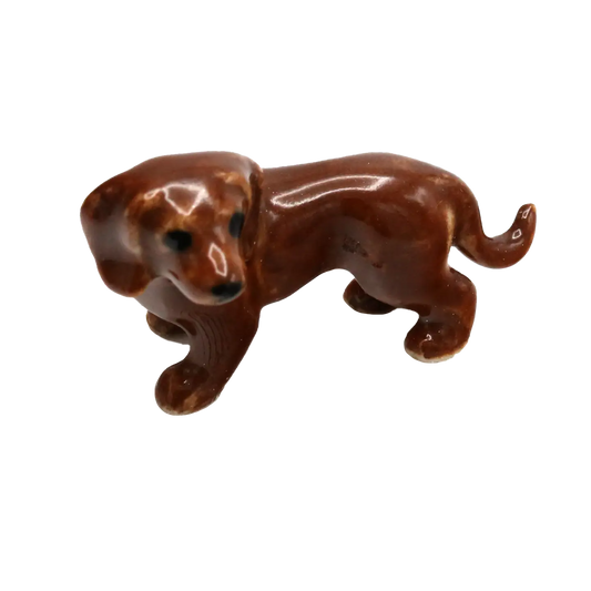 "Julie" Red Dachsund Porcelain Miniature