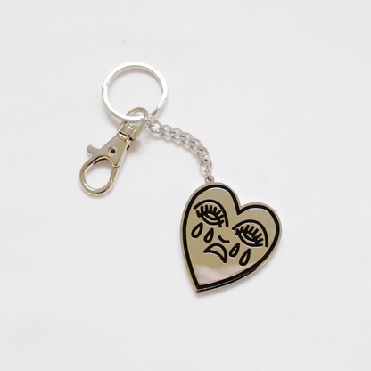 Crying Heart Keyring Keychain