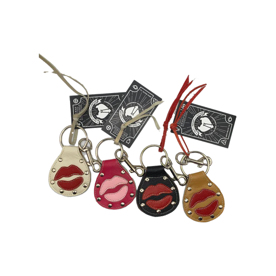 Leather Lips Keychain