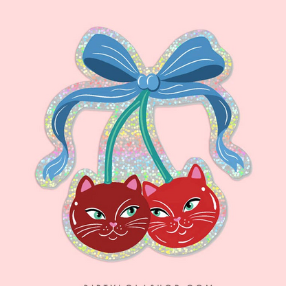 Kitty Cherries Sticker