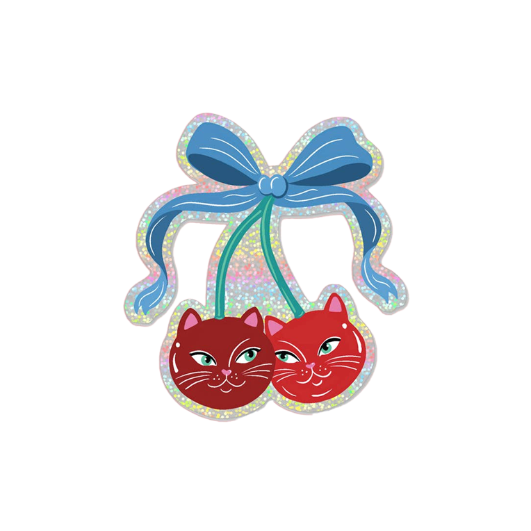Kitty Cherries Sticker