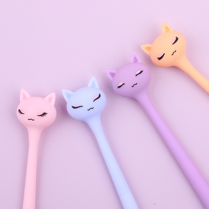Pastel Cats Wiggle Gel Pen