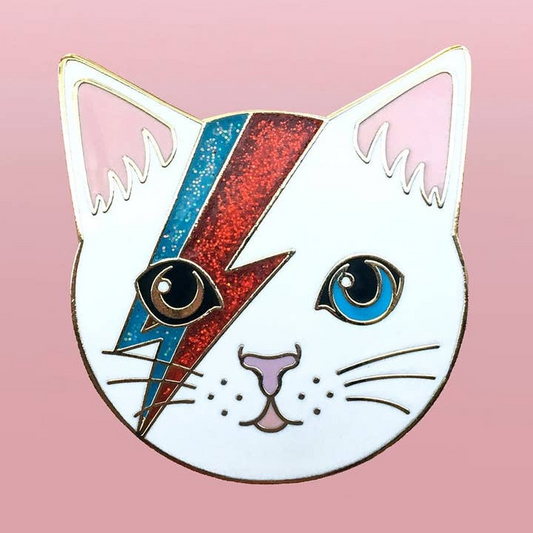 Bowie Cat Pin