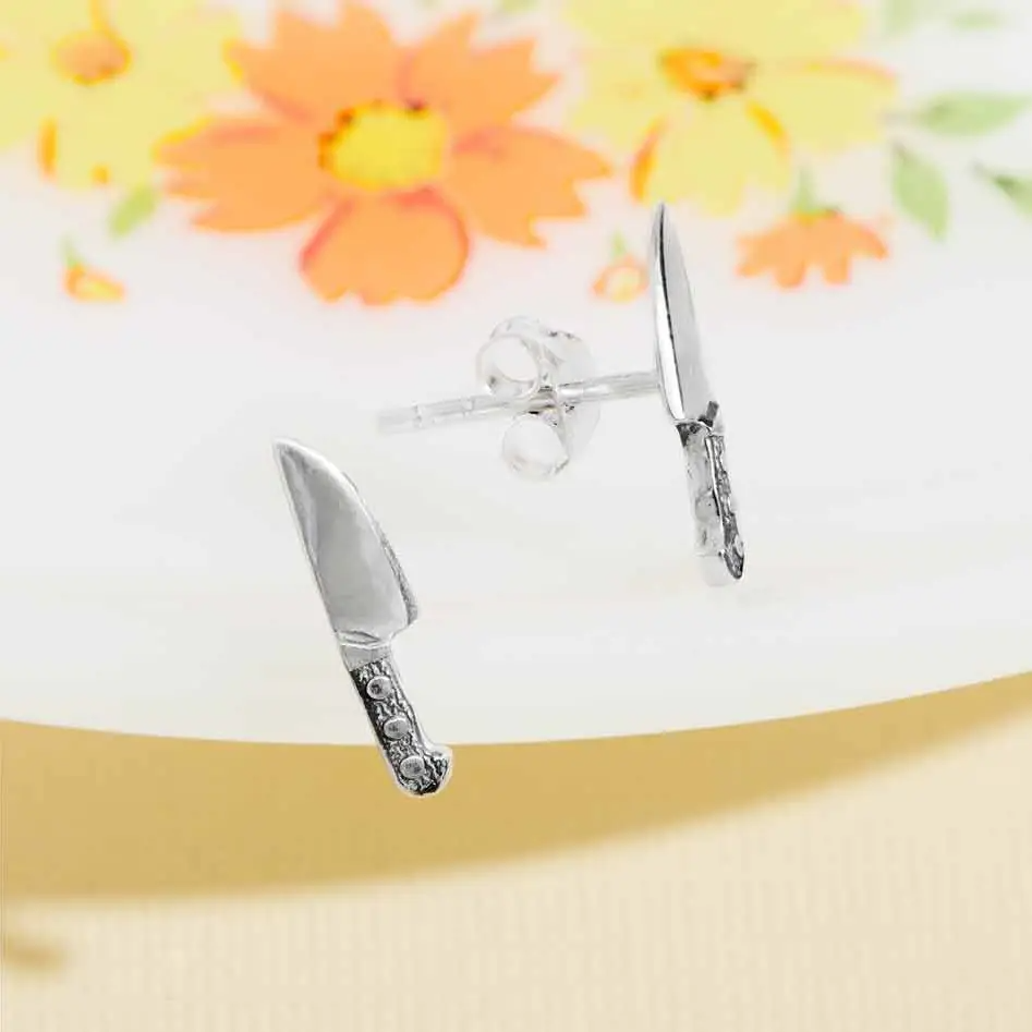 Kitchen Knife Post Earrings