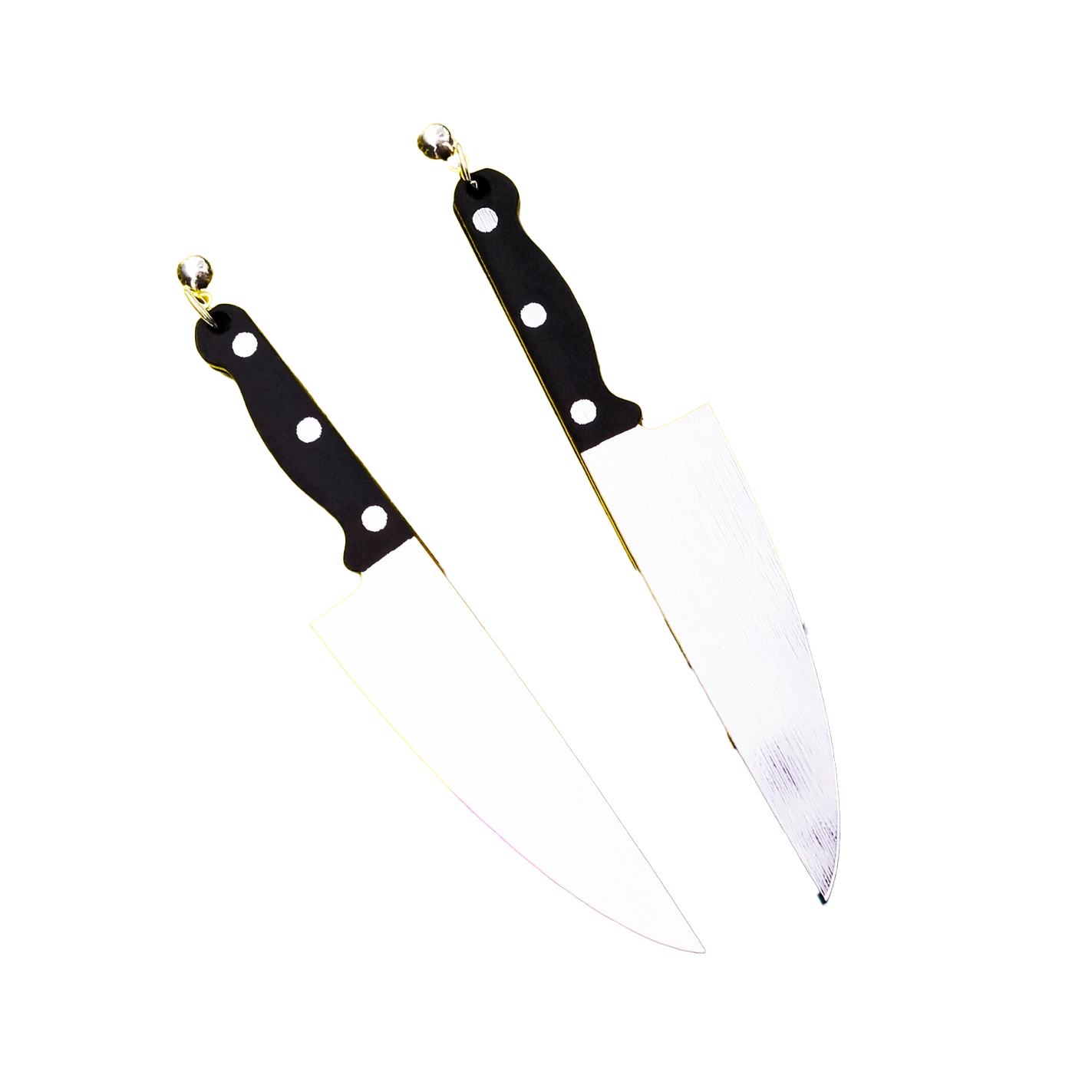 Knife Acrylic Dangle Earrings