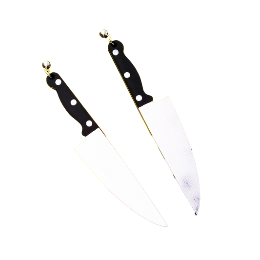 Knife Acrylic Dangle Earrings