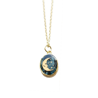 Kyanite Moon Necklace