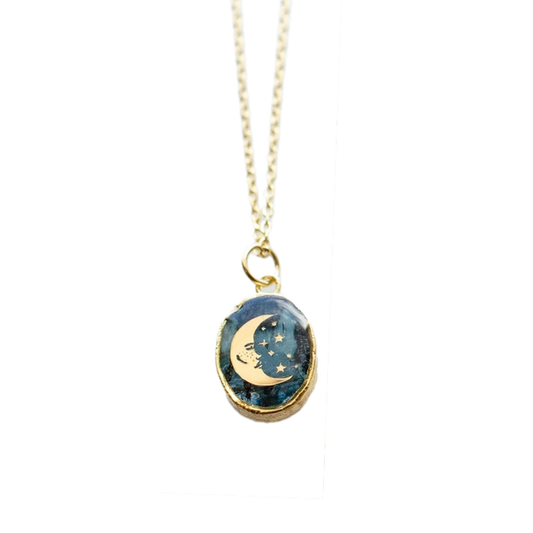 Kyanite Moon Necklace