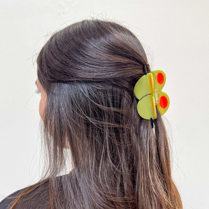 Large Olive Claw Clip