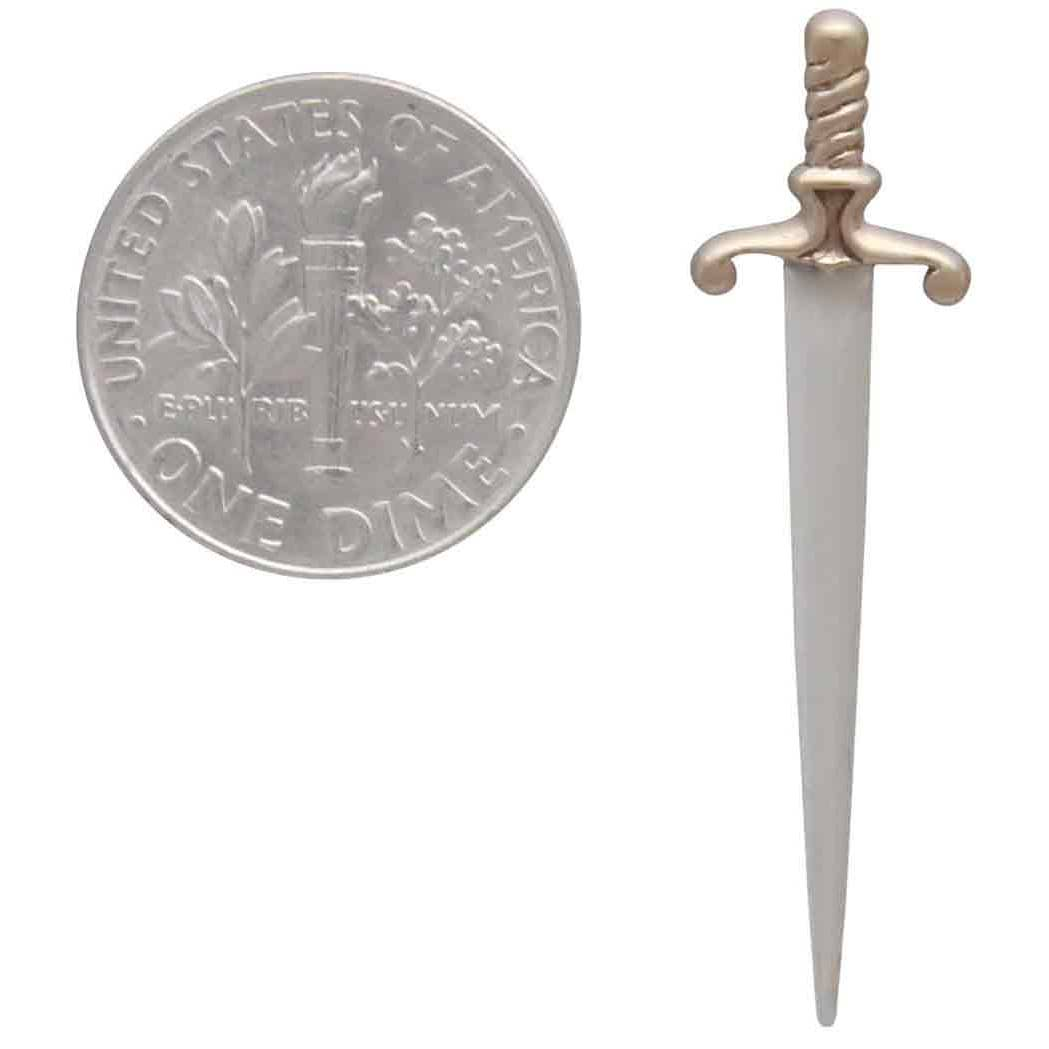 Large Sword Post Earrings