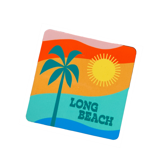 Tropical View Long Beach Magnet