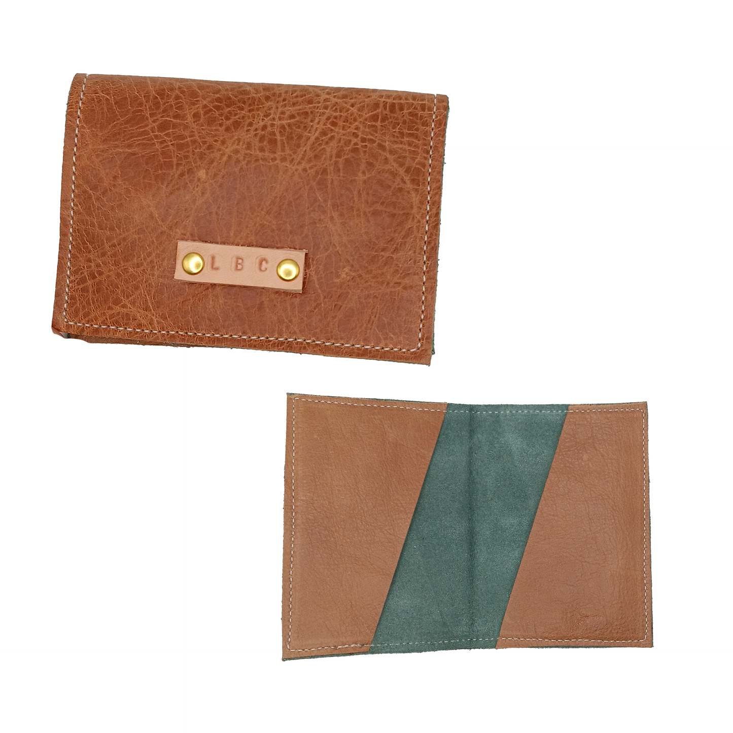 Long Beach Up-Cycled Leather Card Wallets