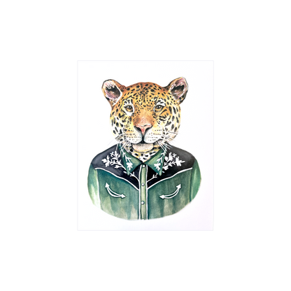 Cowboy Leopard Print