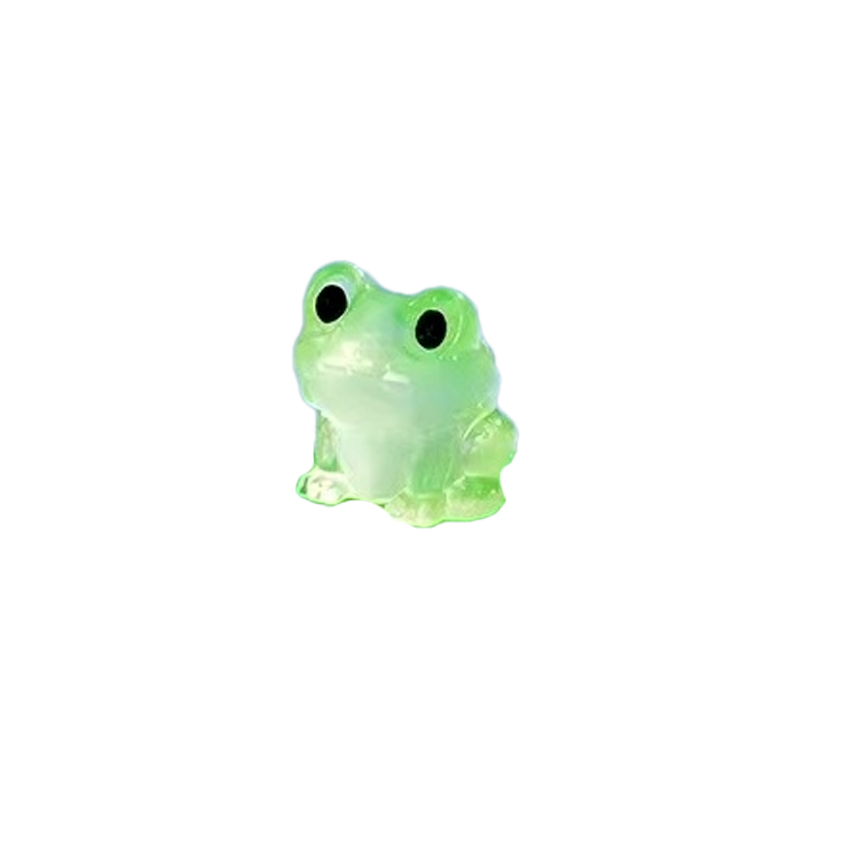 Frog Figurines Glow in the Dark