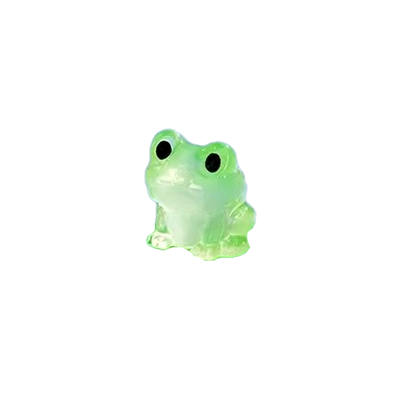 Frog Figurines Glow in the Dark