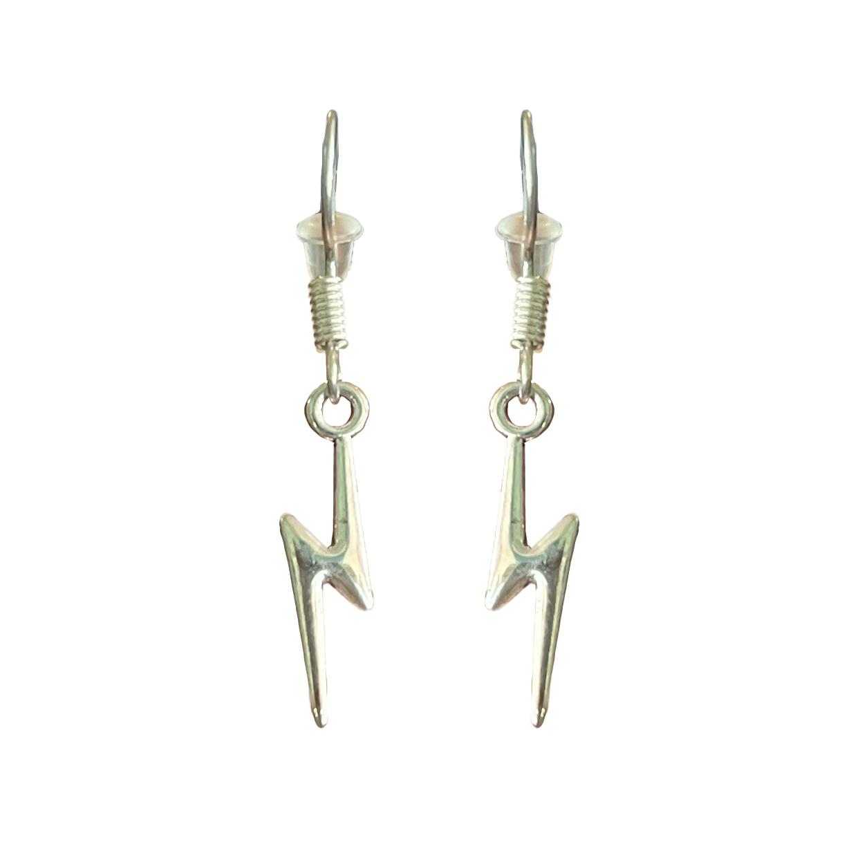 POB Lightning Bolt Dangle Earrings