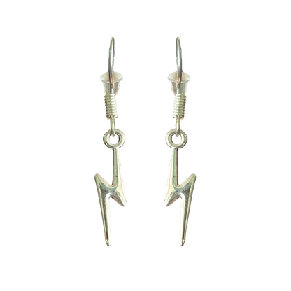 POB Lightning Bolt Dangle Earrings