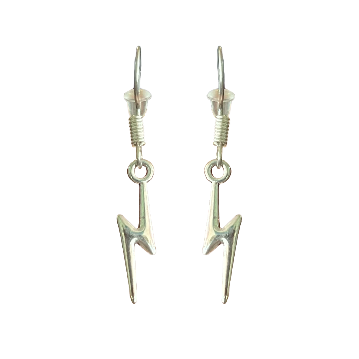 POB Lightning Bolt Dangle Earrings