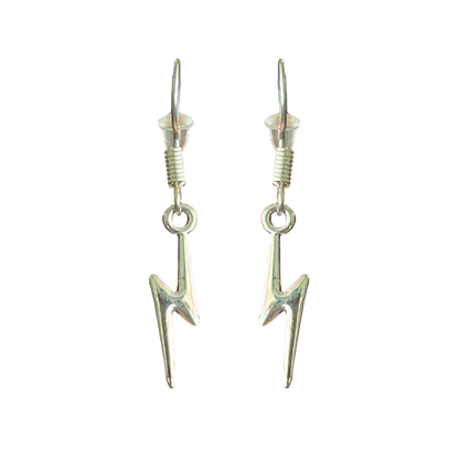 POB Lightning Bolt Dangle Earrings