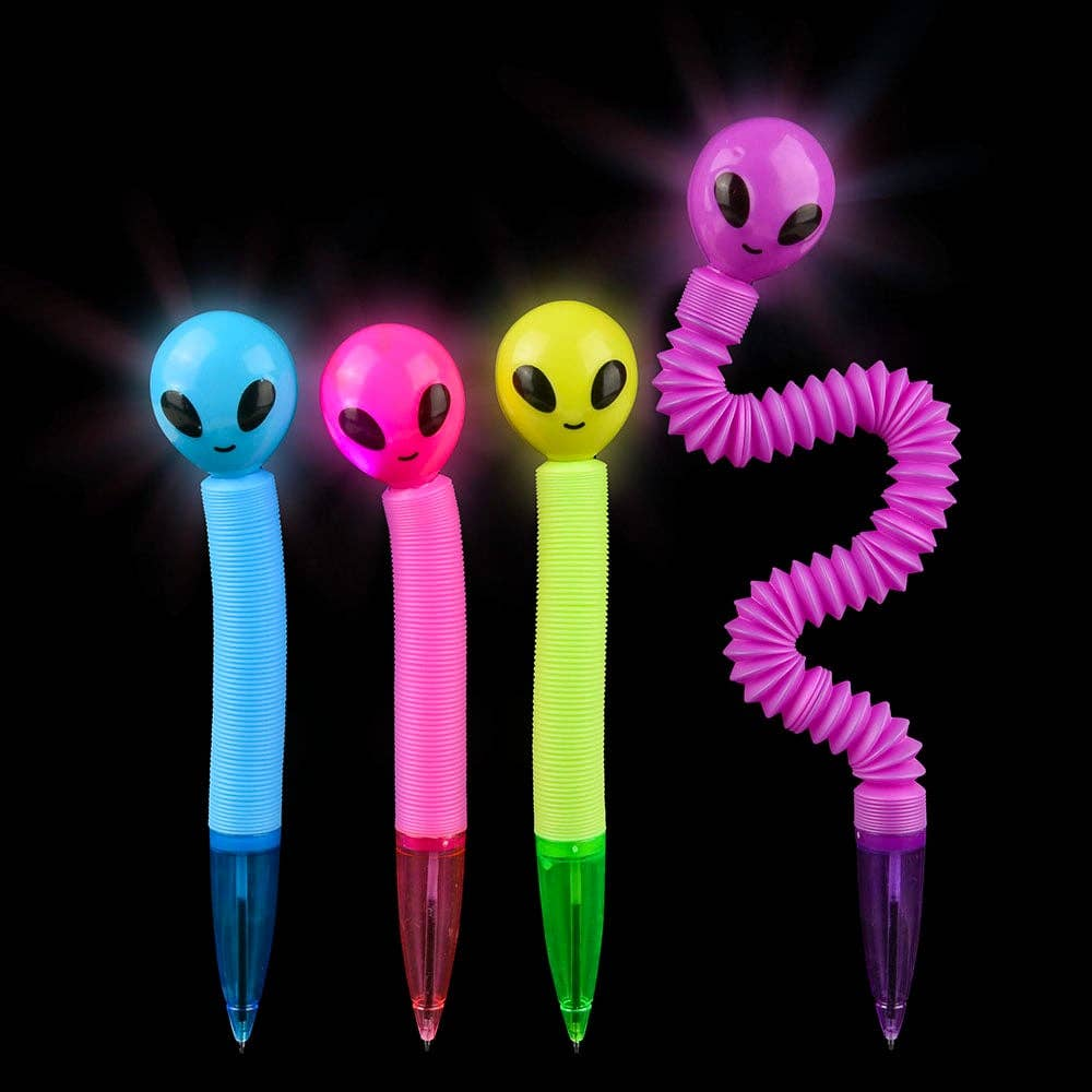 Pop Tube Light Up Alien Pen