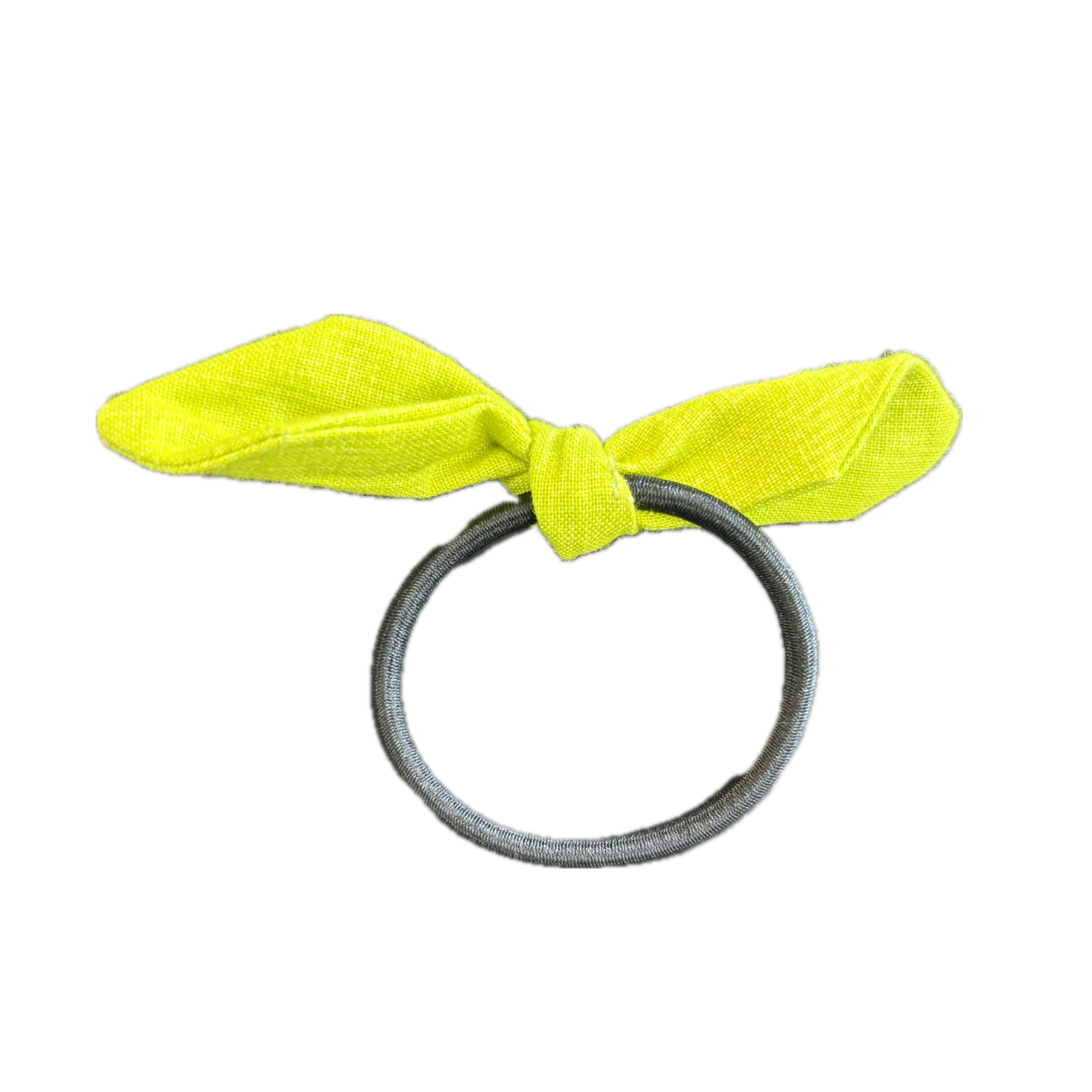 Lime Green Bow Hair Tie