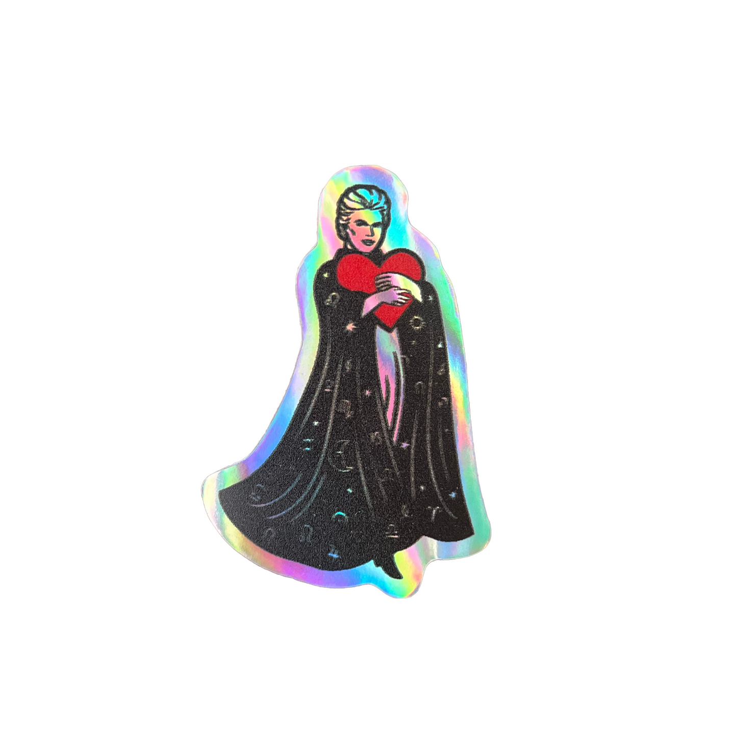 Walter Mercado Amor Glitter Heart Sticker
