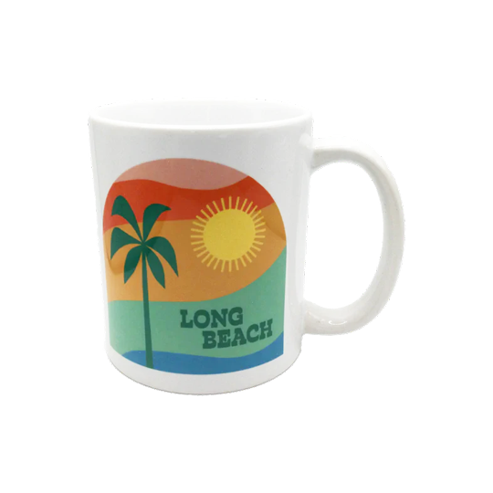 Tropical View Long Beach Mug