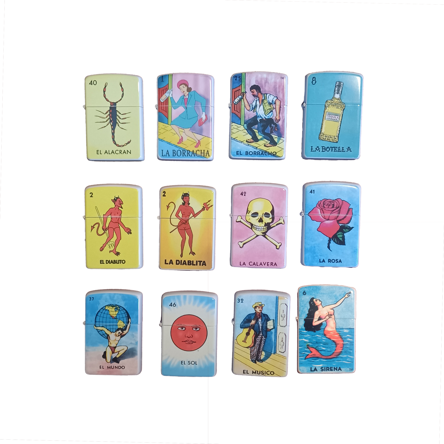 Loteria Flip Lighters