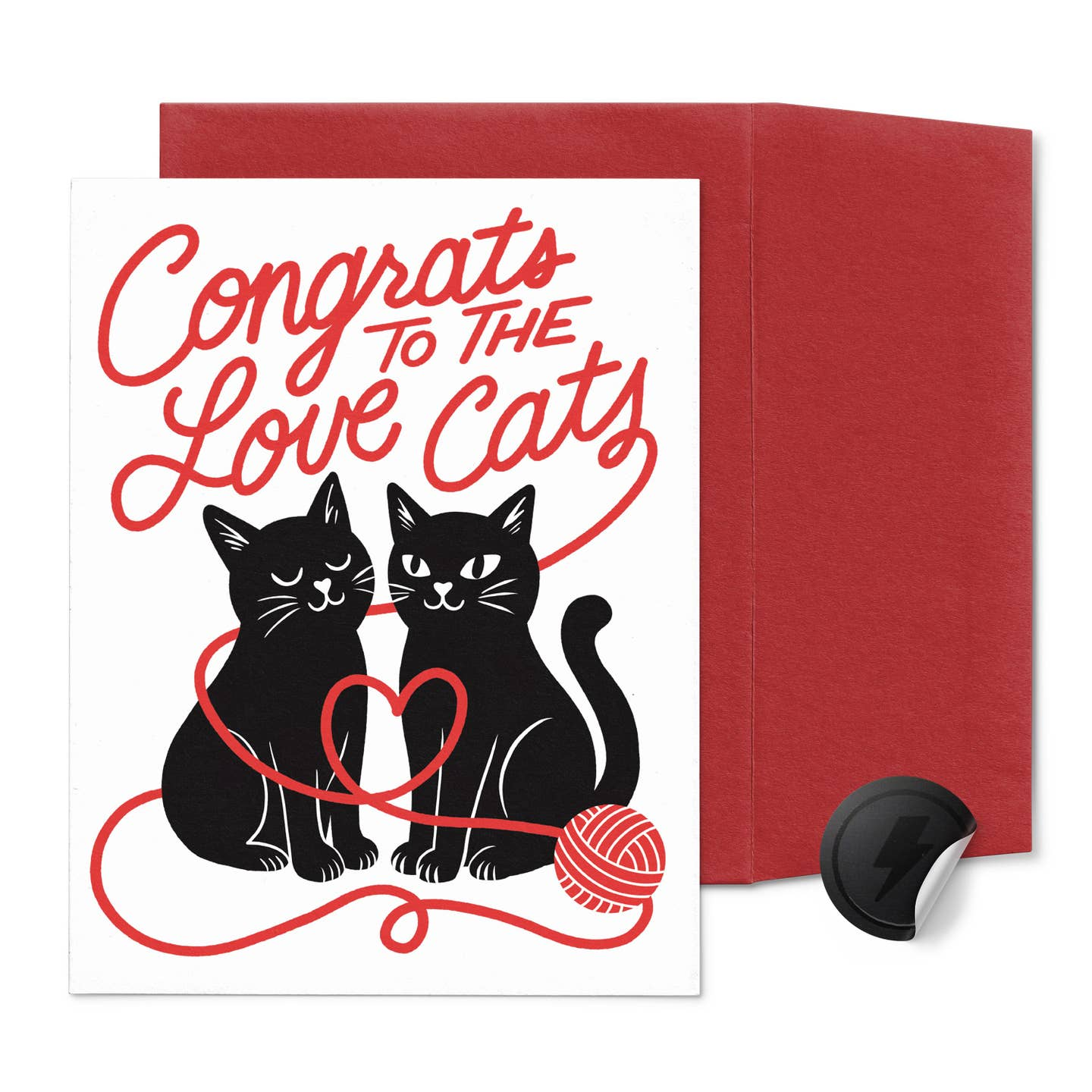 Congrats to the Love Cats Wedding Card