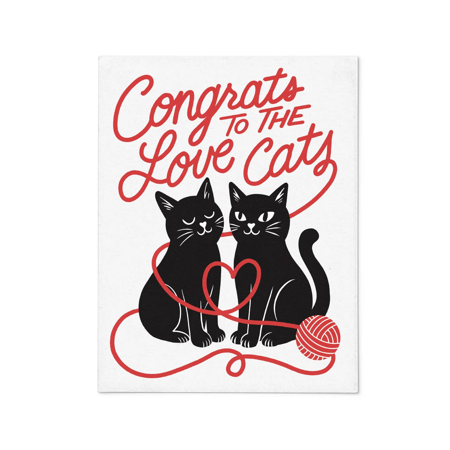 Congrats to the Love Cats Wedding Card