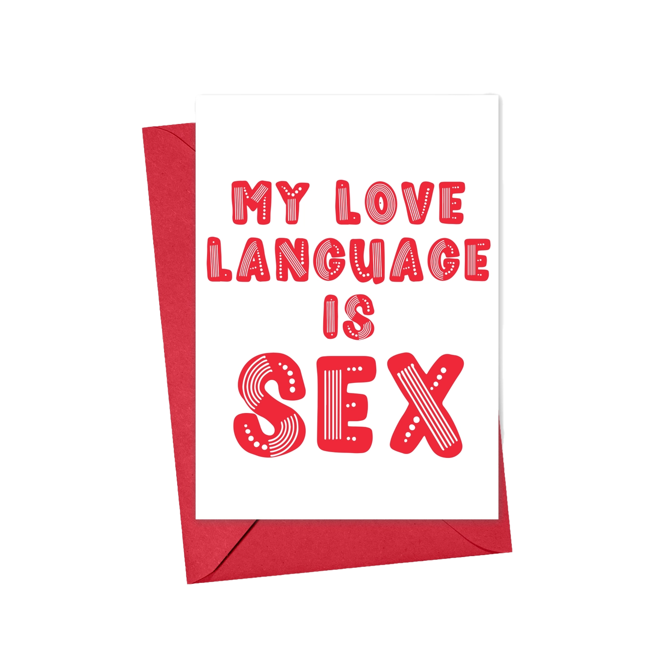 My Love Language Is Sex Card