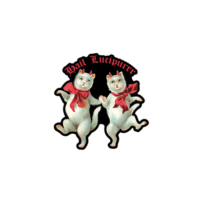 Hail Lucipurrr Vintage Cat Sticker