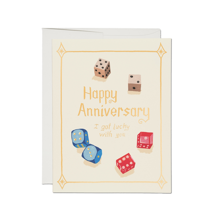 Lucky Dice Anniversary Card